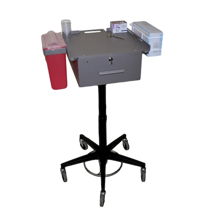 OMNIMED Mobile Phlebotomy Cart with Large Storage Drawer (ThumbLatch Lock) 350340T